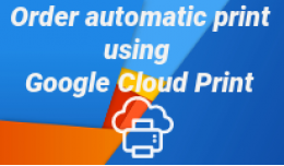 Order autoprint using google cloud print