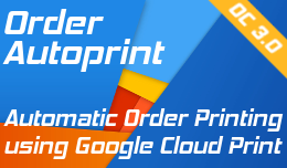 Order autoprint using google cloud print opencart 3