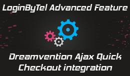 Login By Telephone for Dreamvention Ajax Quick Checkout - advanced feature