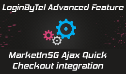 Login By Telephone for MarketInSG Ajax Quick Checkout - advanced feature