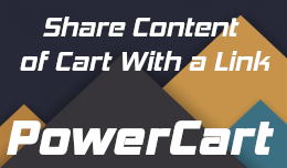 Share content of cart with a link • PowerCart extension