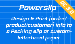 Print packing slip or invoice on any preprinted paper • Powerslip extension for opencart 3