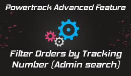 Admin search: Filter orders by tracking number