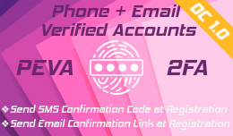 Phone and Email Verified Accounts (Control at registration) - OC1