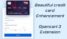 Beautiful credit card replacement ⋅ Opencart 3